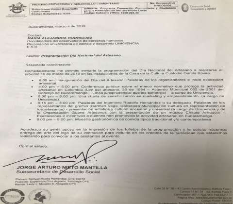 Distinción especial al Observatorio DDHH y Paz