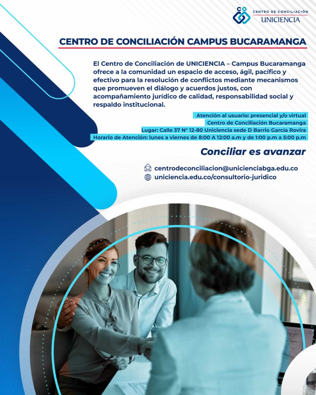Centro de Conciliación Campus Bucaramanga | UNICIENCIA