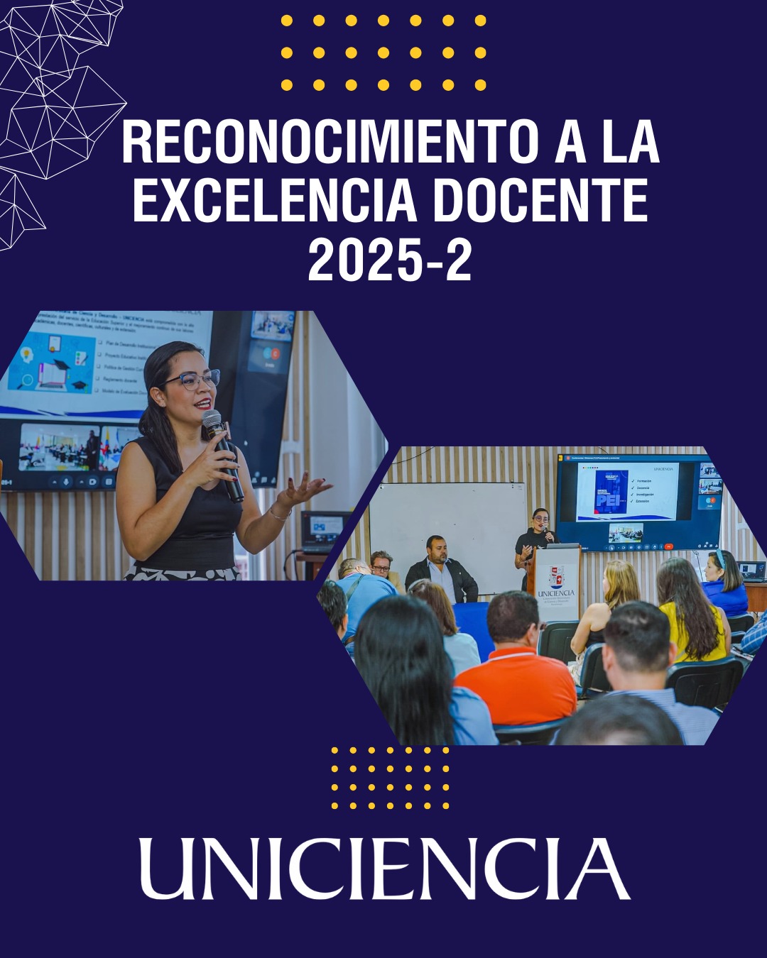 Reconocimiento a la Excelencia Docente 2025-2 | UNICIENCIA